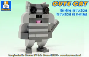 Cute Cat Figure lego moc instructions